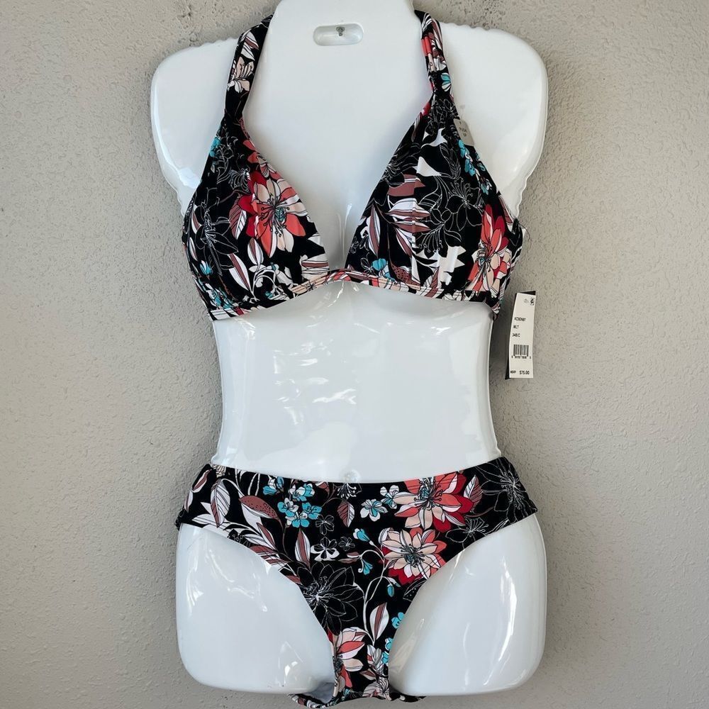 NWT Kenneth Cole Reaction Two Piece Bikini and Matching Bottoms Multiple Sizes